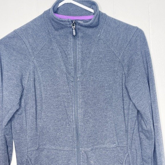 Kenneth Cole Reaction Gray Fitted Full Zip Sweatshirt Jacket Women's Size Small - Picture 5 of 5